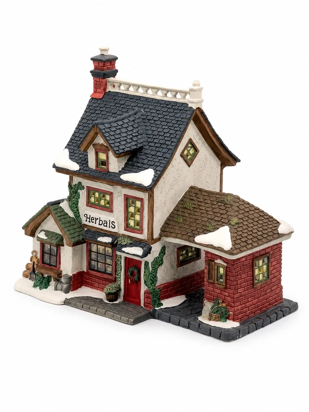 Holiday Time “Herbals” Christmas Village Lighted House